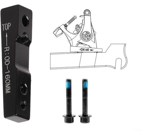Gettimore Staffa adattatore per freno a disco per bicicletta 140-203 mm IS PM Mount Caliper Frame(R160)