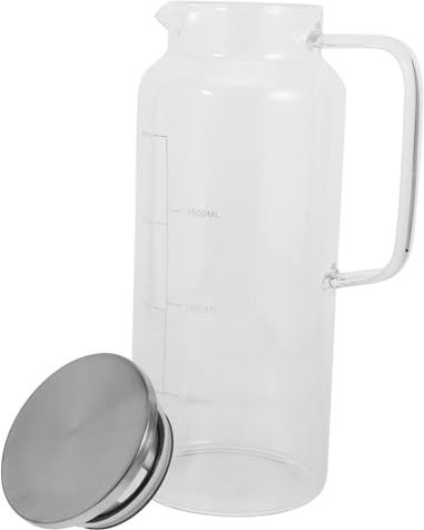 Cabilock Botella Chilly De Vidrio Jarra Para Agua Fría y Caliente Gran Capacidad Resistente