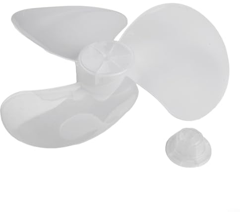 Pièces de rechange, hélice de ventilateur en plastique, pour ventilateur sur pied ou ventilateur de table, pales de ventilateur domestique en plastique à trois pales avec cache-écrou, pour