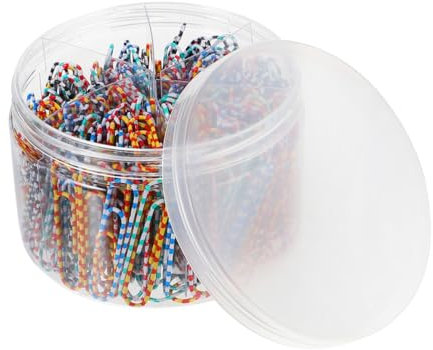Gadpiparty 450stücke Bunte Metallpapierklammern Für Büro Und Schule Pro Box Zum Befestigen Von Fotos Notizen Und Lesezeichen Hochwertiges Material Langlebig Und Unempfindlich Gegen Verformung