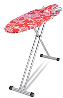 Pro Tabla de planchar plegable con diseño vertical reforzado, almacenamiento integrado en el puño, altura ajustable, perfecta para uso doméstico