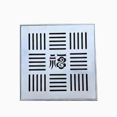 Grondaie decorative quadrate in acciaio inox 304, griglie per pluviali, coperture per grondaie in acciaio inox, griglie per pluviali esterni, grondaie rimovibili, coperture per scarichi esterni per ga