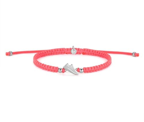 SAILBRACE Armband SILVER RUNNER NEON PINK BRAIDED