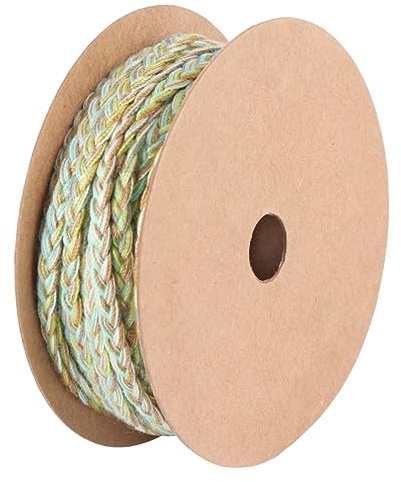 Tofficu Corde Coton Plate Dégradée Corde Tressée Épaisse Multifonction pour Costume Sac et Accessoires DIY