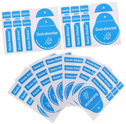 TOGEVAL 400Pcs Phone Screen Dust Absorber Stickers for Smartphones Tablets Laptops Tvs Portable Electrostatic Dust Removal Decals for Fingerprint and Particle Cleaning