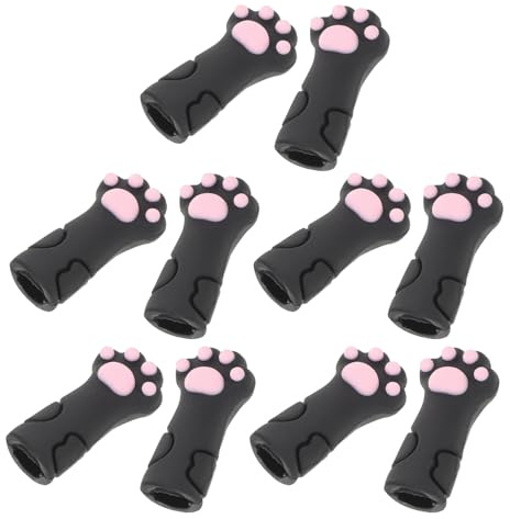 Healeved 10pezzi Copri Tronchesino per Cuticole in Silicone Cappucci Protettivi per Forbici per Manicure Manicotti in Silicone per Pinzette e Strumenti per Pedicure