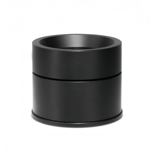 Lawnoval Reusable Coffee Capsule Refilling Holder Kit for Pods, Plastic 6.8x5.5cm Compatible with Multiple Coffee Machines, Black