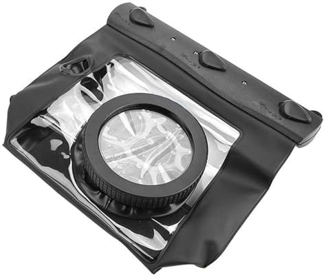 Custodia Subacquea Impermeabile per Fotocamere DSLR, Protezione Universale Dalla Polvere Contro l'Umidità per la Fotografia Subacquea, 20M, Borsa per Fotocamera (BLACK)
