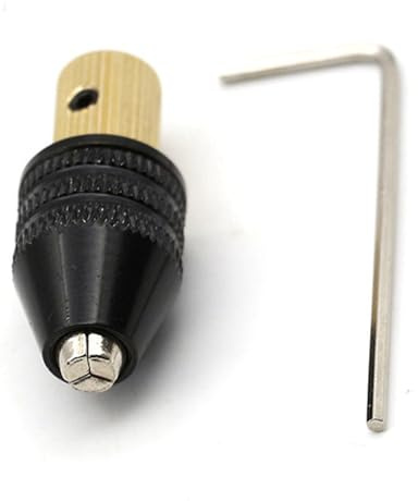Tixiyu Portabrocas de Aleación de Aluminio Autoajustable para Taladro Eléctrico Manual, Diámetro Interior de 3,17mm para Herramientas de Construcción
