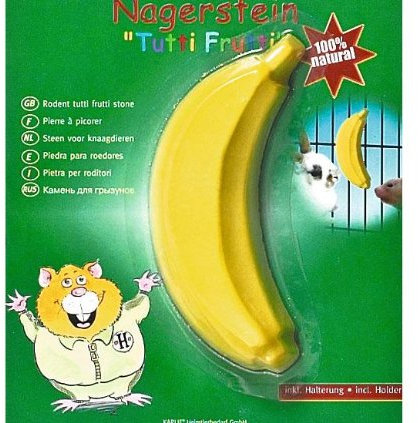 Karlie Nagerfutter Tutti Frutti Banane 50 g, Futterstange für Meerschweinchen, 50 g