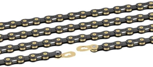 XLC Fahrradkette CC-C08, schwarz/Gold, 1/2 x 11/128, 2501000810