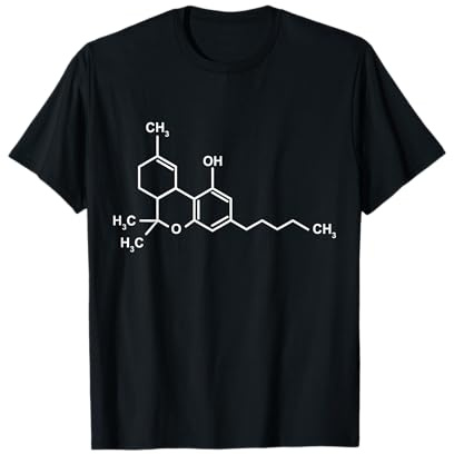Chemie-Formel THC Hanf Cannabis T-Shirt