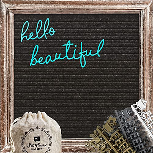 Felt Creative Home Goods Briefbrett, rustikales Design braun/schwarz