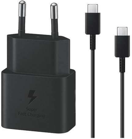 25W Schnellladegerät USB C Ladegerät XL 1.5M USB C Ladekabel Adapter Netzteil für Samsung Galaxy A56 A55 A36 A35 A26 A25 A16 A15 A53 Galaxy S25 S24 S23 S22 S21 Tab A9 A9+ S9 S8