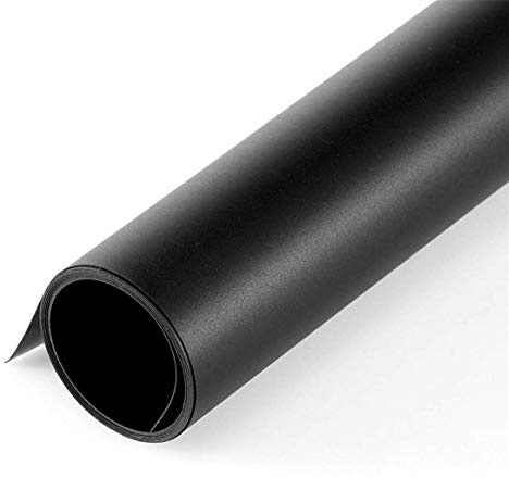 Selens 80x150cm PVC Hintergrund Flatlay Tischplatte Fotografie Hintergründe | Wasserdicht, für Fotostudio Fotografie, Gourmet Blogger, Kosmetik, Online Shops Produktfotografie, Lebensfotos Schwarz