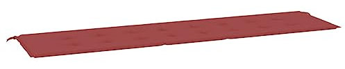 vidaXL Gartenbankauflage, Bankauflage Sitzkissen Outdoor, Polsterauflage Auflage für Gartenbank, Bankpolster Bankkissen, Weinrot 200x50x4cm Oxford-Gewebe