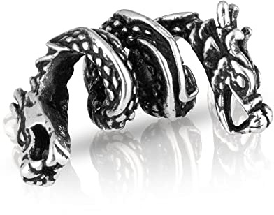 NKlaus Wasserdrachen - 925 Sterling Silber Bartperle Germanisch Keltisch Wikinger 3559