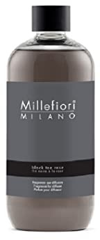 Millefiori Milano Refill Nachfüllflasche für Duftdifussor mit der Duftnote Black Tea Rose 500ml, 7REBT, Mehrfarbig