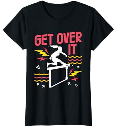 Leichtathletik Mädchen 100 Meter Hürdenlauf Leichtathletin T-Shirt