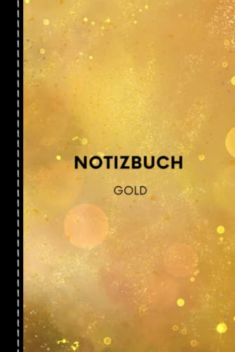 Notizbuch gold: kariert | ungefähr A5 (15,24 cm x 22,86 cm) | mit 140 nummerierten Seiten | mit 2 Seiten Inhaltsverzeichnis