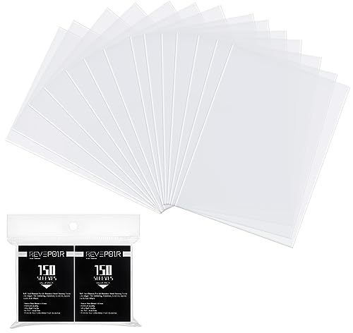 Revspoir Penny Sleeves 300 Stück Kartenhüllen, Card Sleeves Hohe Transparenz, Hochwertiges Polypropylen, Standardgröße, Perfekt für Verschiedene Sammelkarten, 66 * 91mm