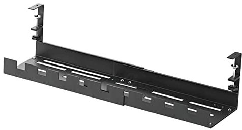 UKCOCO Gestión De Cables Bandeja Organizador para Escritorio Soporte Almacenamiento Debajo del Escritorio Organizador De Cables Canaletas para Cableado Guardacables