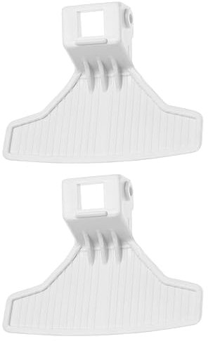 2pcs Levier de Poignée de Porte pour Machine à Laver Compatible avec Beko Accessoires de Remplacement de Machines à Laver OEM 2828780100, Blanc