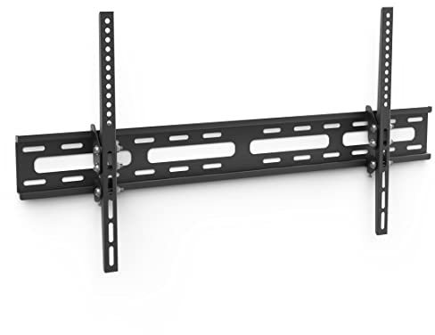 Hama Support Mural TV Inclinable Garantie 10 Ans (TV 37 à 75, 191 cm et 60 kg Max, Inclinaison Continue de -5° à +15°, VESA jusqu'à 800 x 400, avec Niveau à Bulle intégré et Chevilles Fischer) Noir