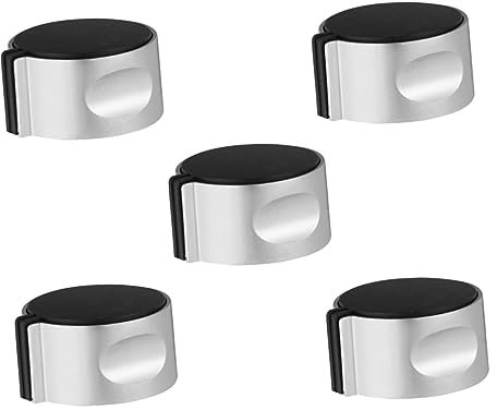 5 Pz manopole nere Manopole per forno in lega di zinco piano cottura gas stufa a gas accensione della stufa pomello Metallo apparecchio elettrico manopola dell'interruttore ruotare