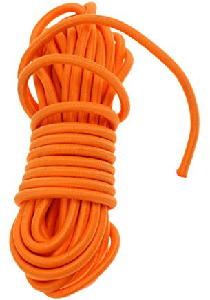 Elastisches Bungee-Seil, 5 m x 5 mm, für Kajak, Boot, Orange