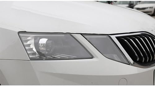 LeLeD Geeignet für Skoda Octavia 3 Facelift 2017 2018 2019 Auto Scheinwerfer tönung Schutz Folie rücklicht TPU Aufkleber dekor Film zubehör,transparent