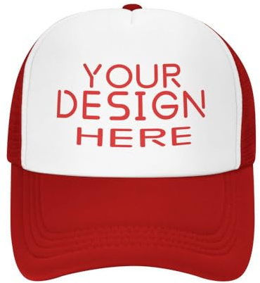 KYZMZC benutzerdefinierte Mütze für – Großhandelspreis Fügen Sie Ihr eigenes Design/Text/Fotos hinzu, personalisierte Baseballmütze, Trucker-Mütze, Angelmütze