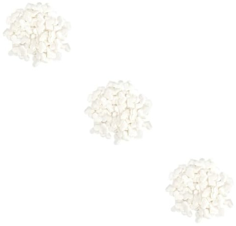 Ciieeo 1800 Herz aus künstlichen Blütenblättern künstliche blüten artificial wedding decoration Hochzeitsschwammherz Konfetti Herz aus Schwammblütenblättern Weiß