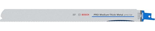 Bosch 5x Lame de scie sabre PRO Medium-Thick Metal precise S1237BEF | pour Profilés et tuyaux en métal, Métaux non ferreux, Longueur 300 mm Professional Accessoire Scie sabre
