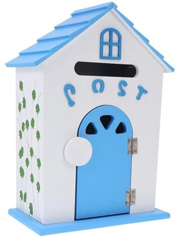 Cassetta Postale Da Esterno Cassetta Postale Da Parete Per Giornali, Decorazioni Per La Casa, Ufficio, Casa, Da Appendere Alla Parete. Cassetta Postale In Stile Rustico Cassetta Per Lettere(Blue)