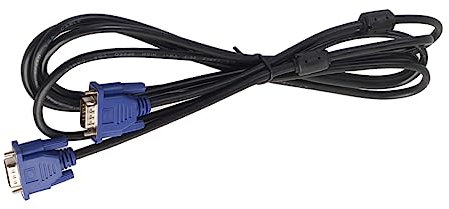 Housoutil Cable de Vídeo Vga de Metros Cable Adaptador Vga Macho Macho para Monitor Computadora PC HDTV Proyector y Pantalla con Núcleos de Ferrita