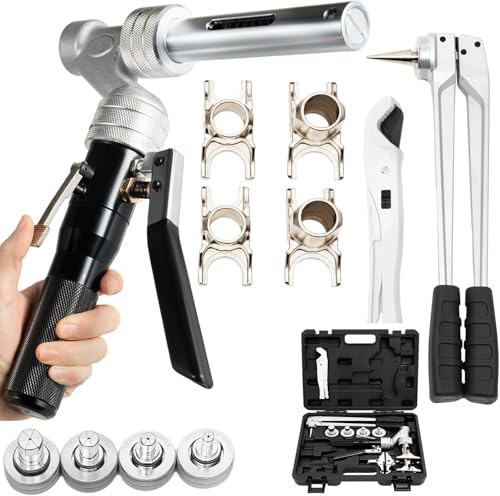 OUKANING 16-32mm Pressing Pliers Tool for REHAU - Hydraulic Sliding Crimper Hydraulic Sliding Sleeve Tool Press Pliers Aluminium Alloy Hydraulic Press Tool