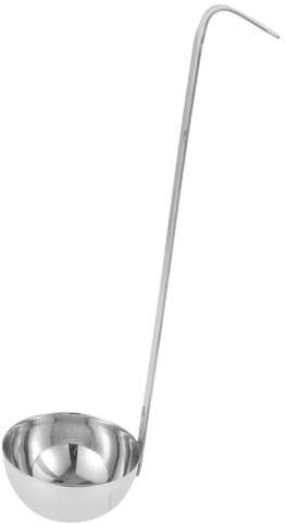 iplusmile Mestolo in Acciaio Inox, Manico, Design Integrato, Antischizzo, per Zuppa e Servizio in Ristorante