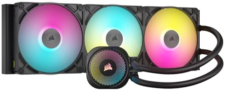 Corsair iCUE Link Titan 420 RX Refroidisseur Liquide RGB pour CPU – 420mm AIO – Faible Bruit – Intel LGA 1851/1700, AMD AM5/AM4 – 3 Ventilateurs RX140 RGB – Hub Système iCUE Link Inclus – Noir