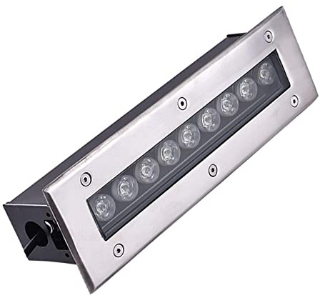 Luces Led Suelo Terraza Exterior - LED Foco Empotrable Al Aire Libre, Foco De Suelo Empotrado Led, Luz Subterránea Rectangular, Lámpara De Pie Para Jardín, Iluminación De Camino Impermeable(Green Ligh