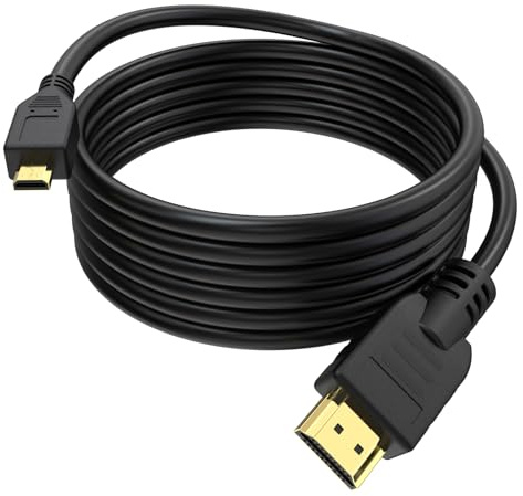 Câble HDMI vers Micro HDMI pour GoPro Hero, Canon EOS M50 M5 M6 M100 Panasonic Lumix ZS200 G85 GX850 FZ80 ZS70 LX10 GX85 FZ300 G7 GX8 GX9 ZS100, Sony a6400 0 a633 00 RX. 0 a9, a7 III, a7R III, a7S III