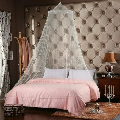 Summer Dome Hung Mosquito Net For 1.5M-1.8M Bed,Canopy Encryption Dome Fly Insect Mesh Repellent Protection For Bed Decoration