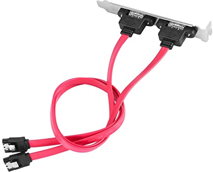 Cpolebev Doble Puerto Serial Cable a ESATA Soporte Adaptador de Cable