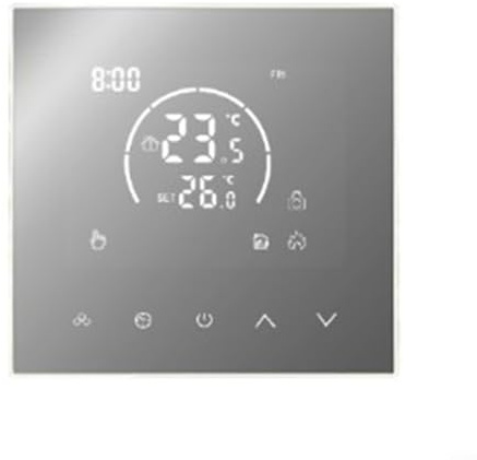 ComfyHarbor Termostato programable digital Calefacción de suelo eléctrico Caldera montada en la pared Panel de control de temperatura Temporizador de 7 días Función de bloqueo infantil 86X86mm