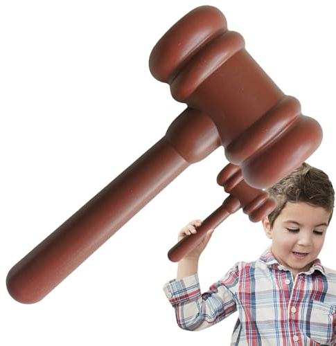 Générique Judge Hammer | Courtroom Court Accessories | Teacher Cosplay Accessories Kindergarten Club Theater | Simulation Home Game for Girls Boys