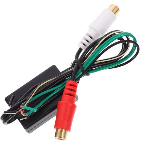 LABRIMP Rca Line Output Converter with Dual Female Connectors for Car Audio Speaker Wire Adapter Impact-resistant Rca Cord Easy Play Subwoofer and Amplifier Connection for Vehicle and Home