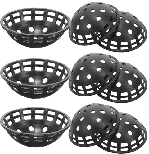 iplusmile 10 Unidades Almohadillas de Malla para Macetas con Plástico Resistente y Transpirable Accesorio para Jardín Previenen Pérdida de Tierra Adecuadas para Plantas y Bonsáis Color Negro