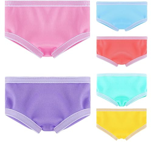 6er Pack Baby-Puppenwindeln – Wiederverwendbare Stoffwindeln für Puppen, Weiche Puppenzubehör für Rollenspiele