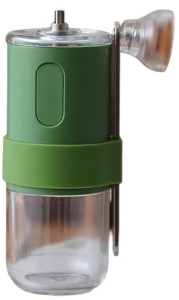 NVOQILIN Macinacaffè manuale portatile con macinino in ceramica regolabile per macinare la soia, macinino per caffè appena macinato