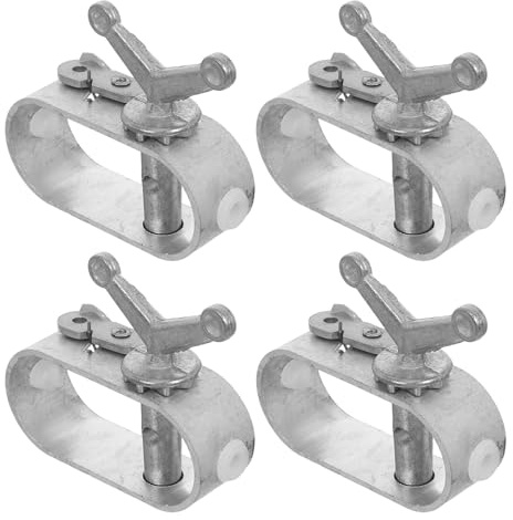DIYEAH Tendeur de Câble en Acier pour Structures de Culture et Vignobles Lot de 4 Pièces Outil de Tension Robuste 72X65X25 MM pour Cultures Extérieures et Fixation Fiable des Câbles